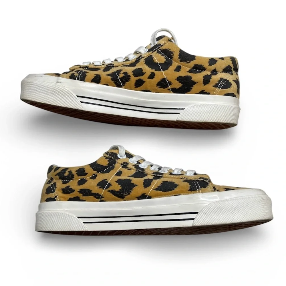 Vans Sid DX 'Anaheim Factory’ Felt Coated Canvas Leopard Lace Up Sneaker